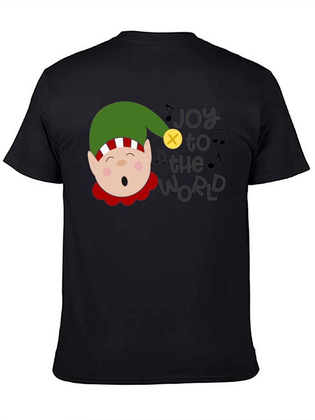Joy to the World Christmas Elf Graphic Tee