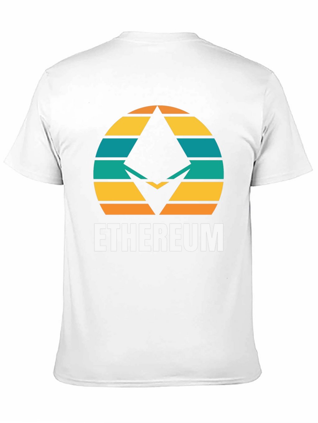 Ethereum Retro Sunset T-Shirt - Crypto Fan Apparel