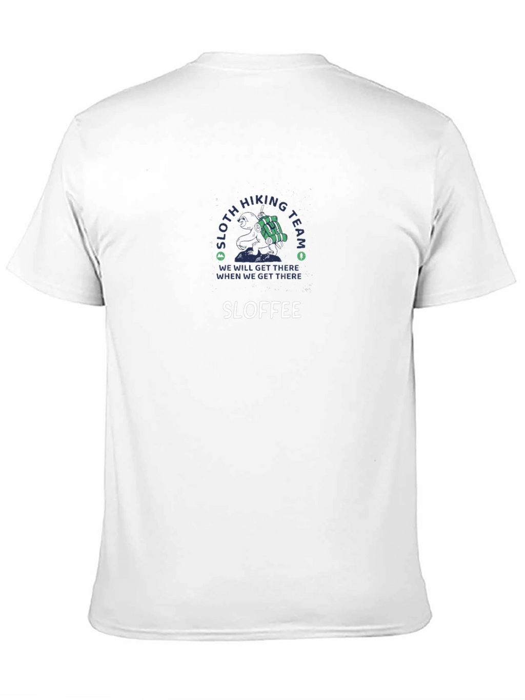 Sloffee Sloth Hiking Team Graphic T-Shirt