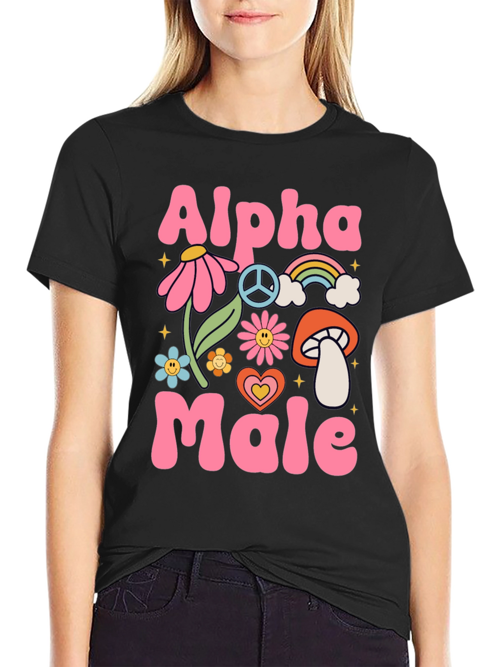 Alpha Male T-Shirt - Groovy Retro Design