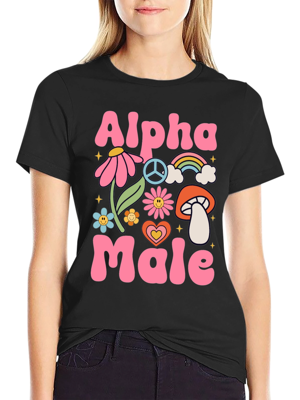 Alpha Male T-Shirt - Groovy Retro Design