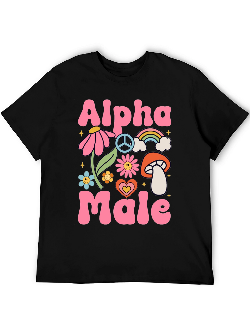 Alpha Male T-Shirt - Groovy Retro Design