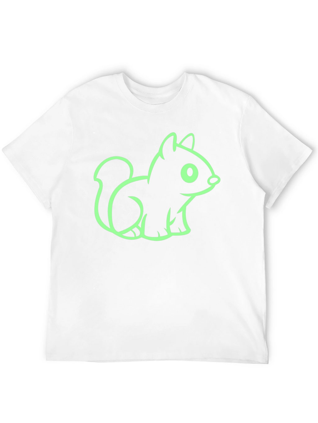 Squirrel Graphic Tee - Black Cotton Blend