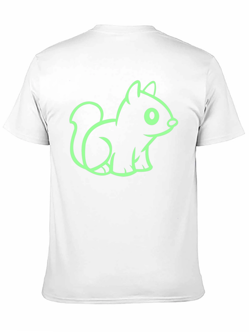 Squirrel Graphic Tee - Black Cotton Blend