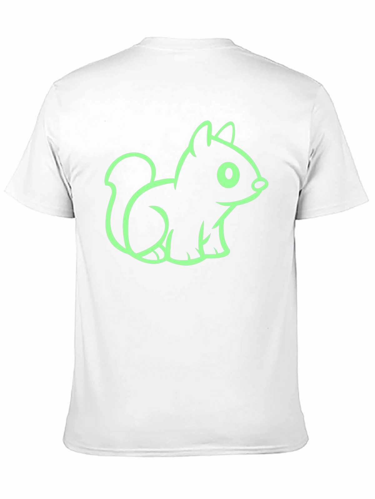 Squirrel Graphic Tee - Black Cotton Blend