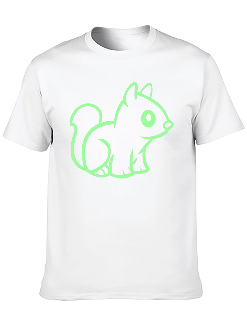 Squirrel Graphic Tee - Black Cotton Blend