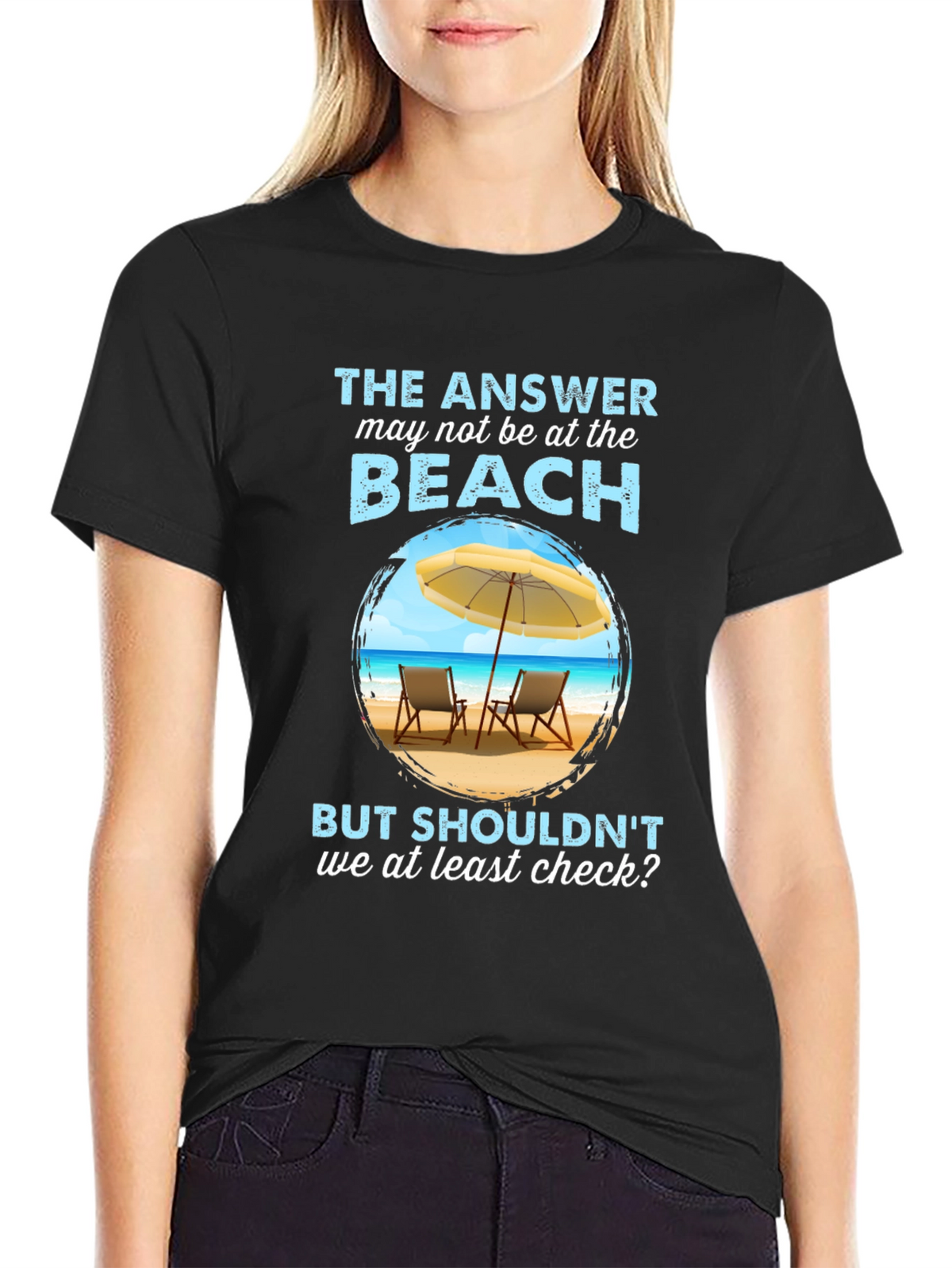 Beach Answer Graphic T-Shirt - Vacation Ready!