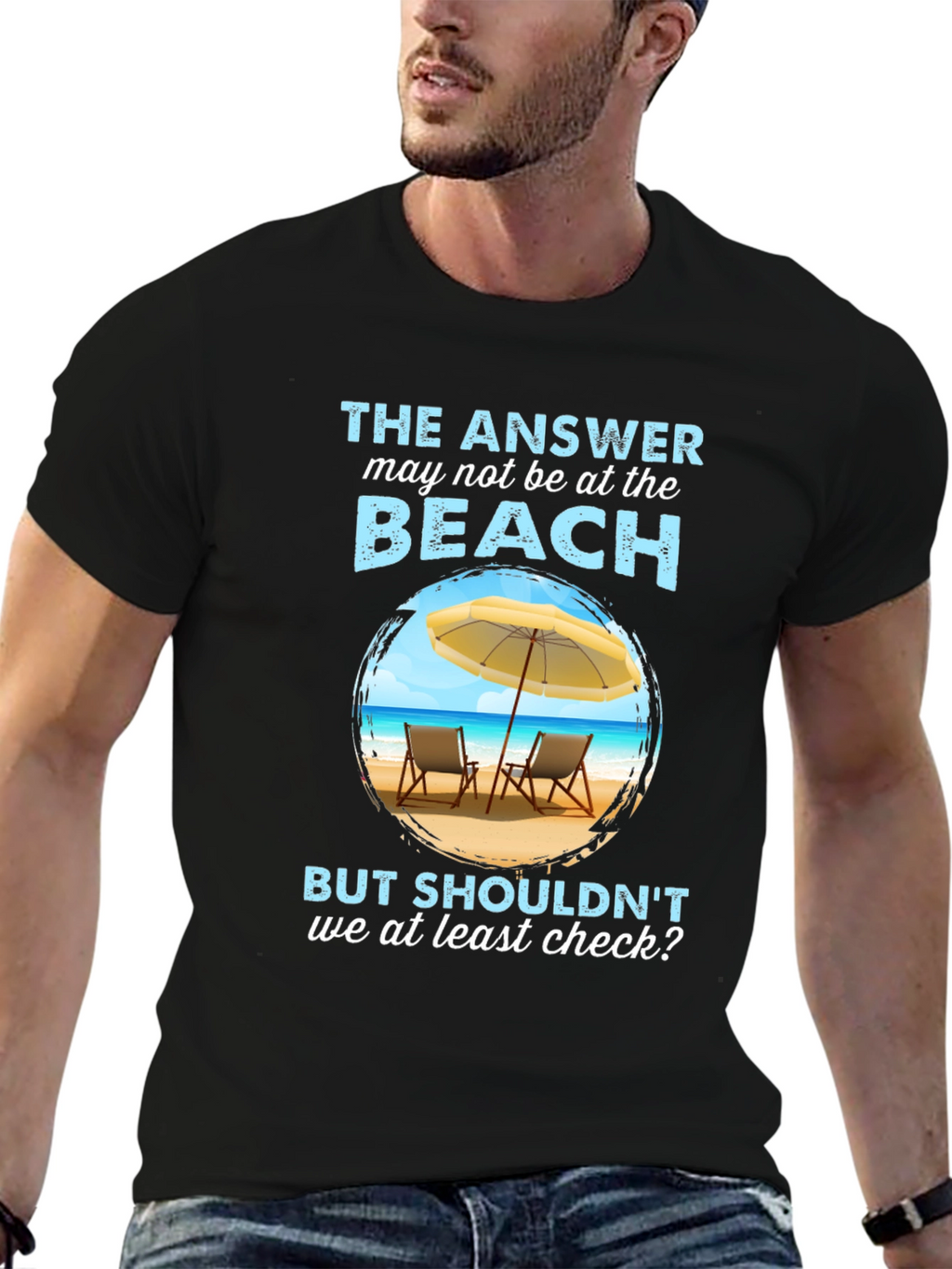 Beach Answer Graphic T-Shirt - Vacation Ready!
