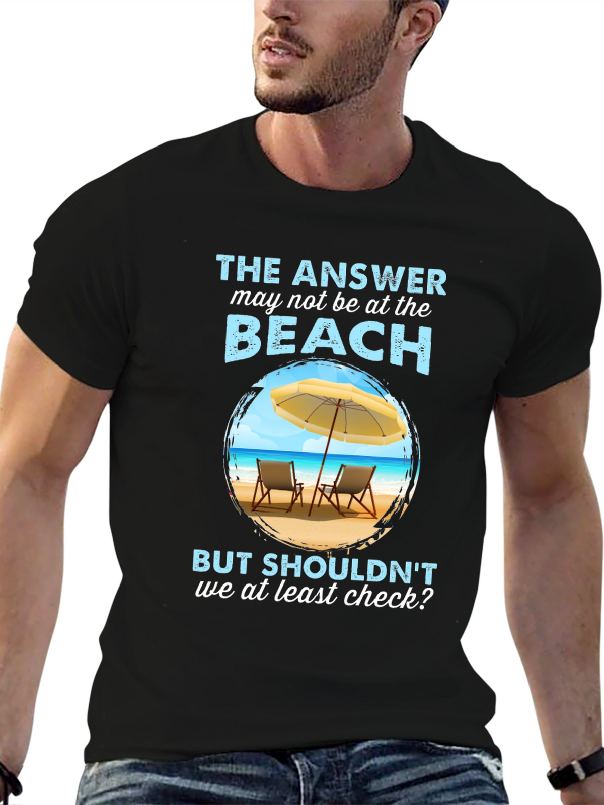 Beach Answer Graphic T-Shirt - Vacation Ready!