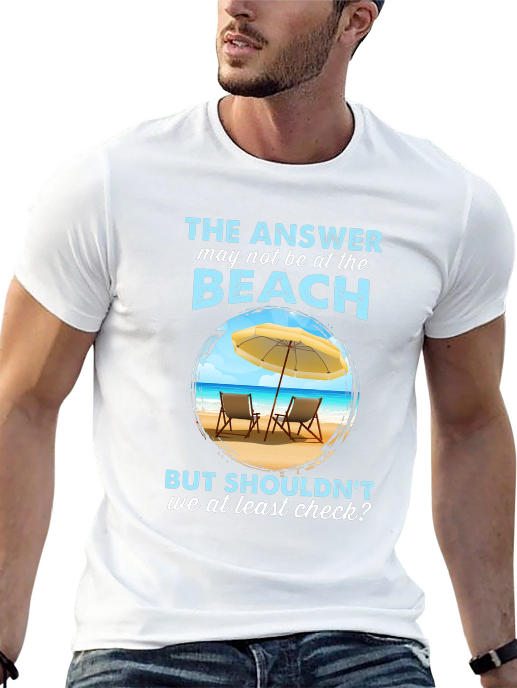 Beach Answer Graphic T-Shirt - Vacation Ready!