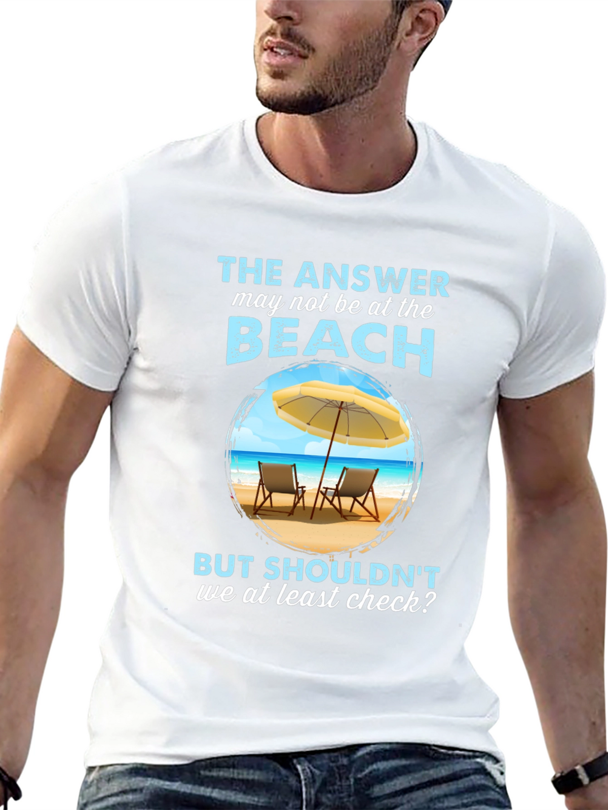 Beach Answer Graphic T-Shirt - Vacation Ready!