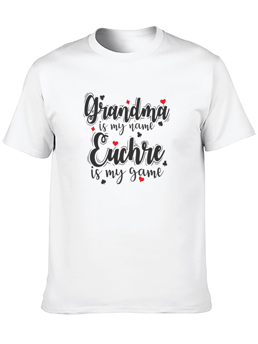 Grandma Euchre Game T-Shirt Black