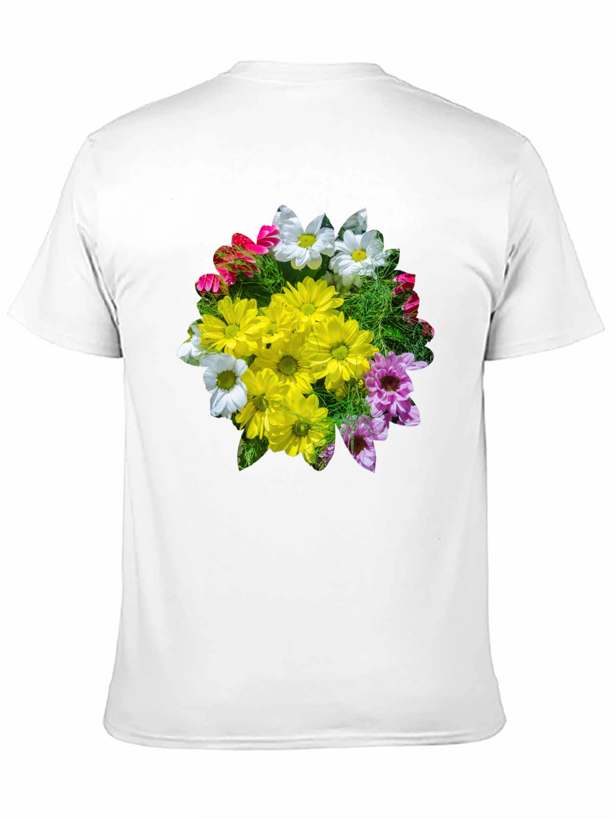 Floral Graphic T-Shirt - Black Casual Tee