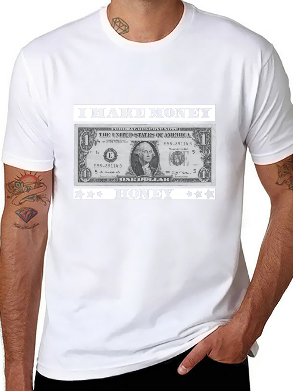 I Make Money Honey T-Shirt Novelty Graphic Tee