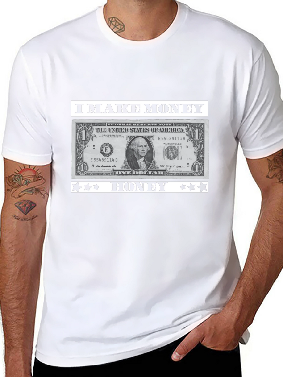 I Make Money Honey T-Shirt Novelty Graphic Tee