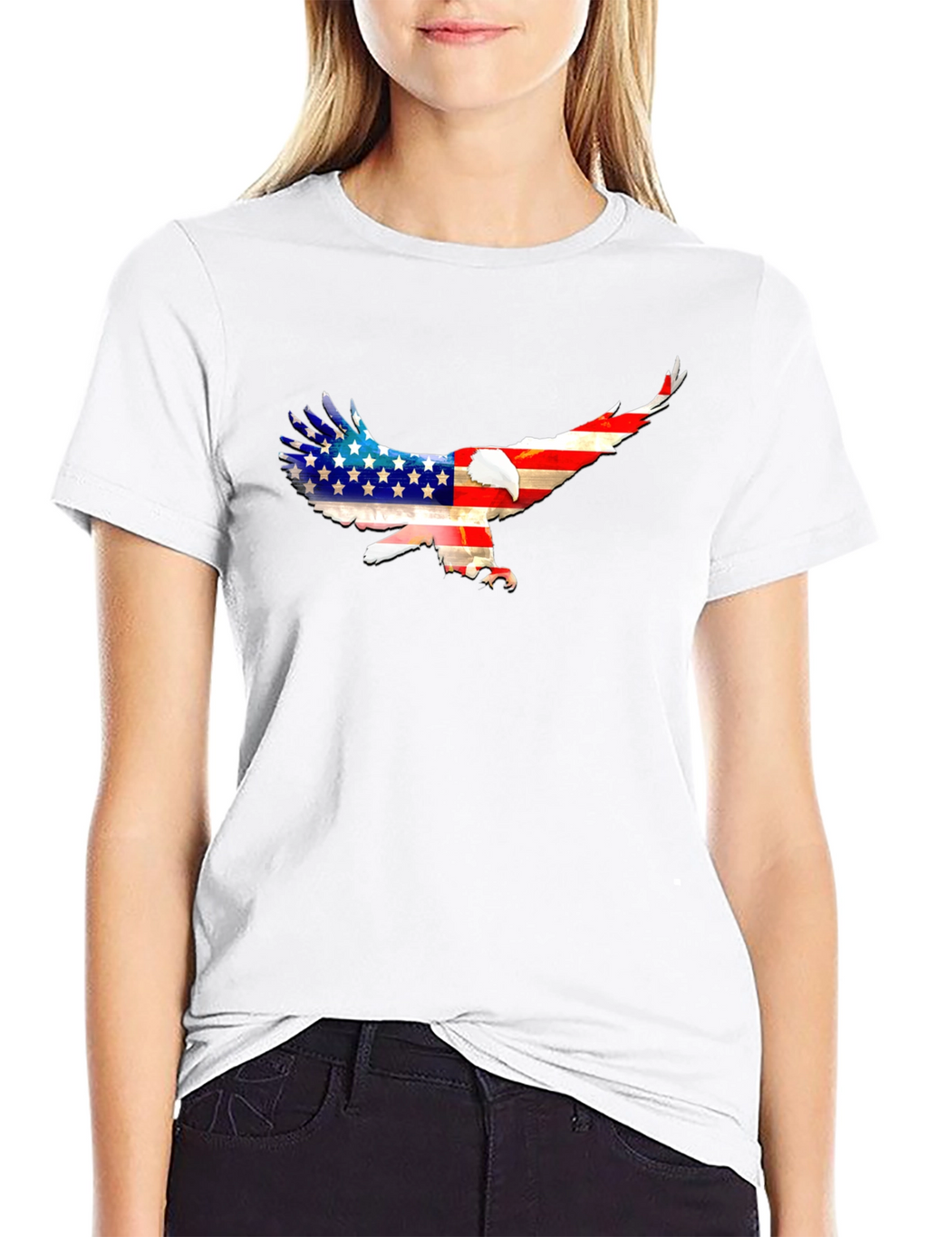American Eagle Flag T-Shirt - Patriotic Graphic Tee