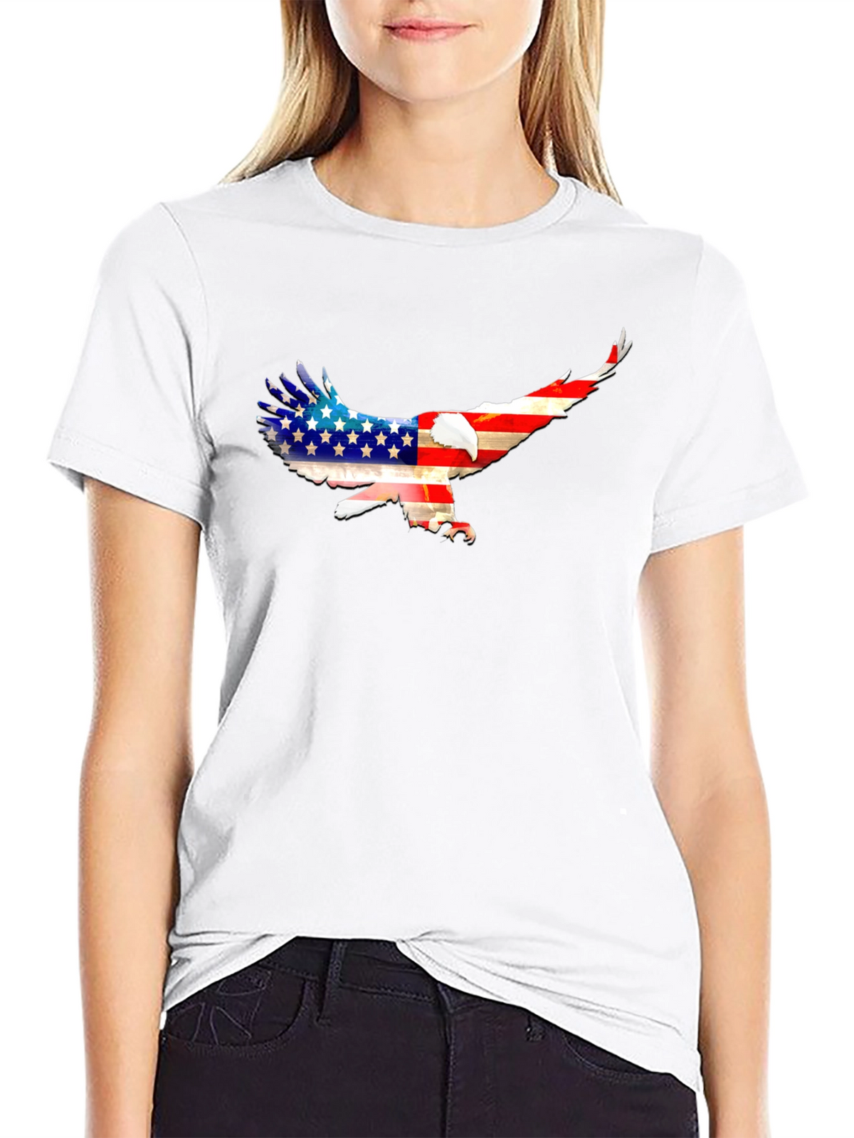 American Eagle Flag T-Shirt - Patriotic Graphic Tee