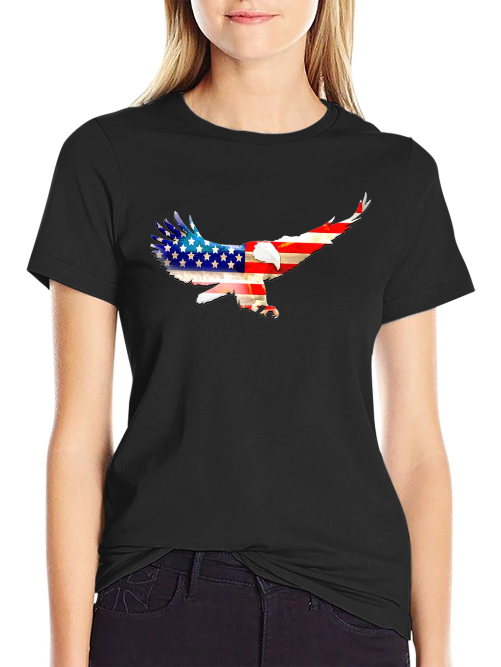 American Eagle Flag T-Shirt - Patriotic Graphic Tee