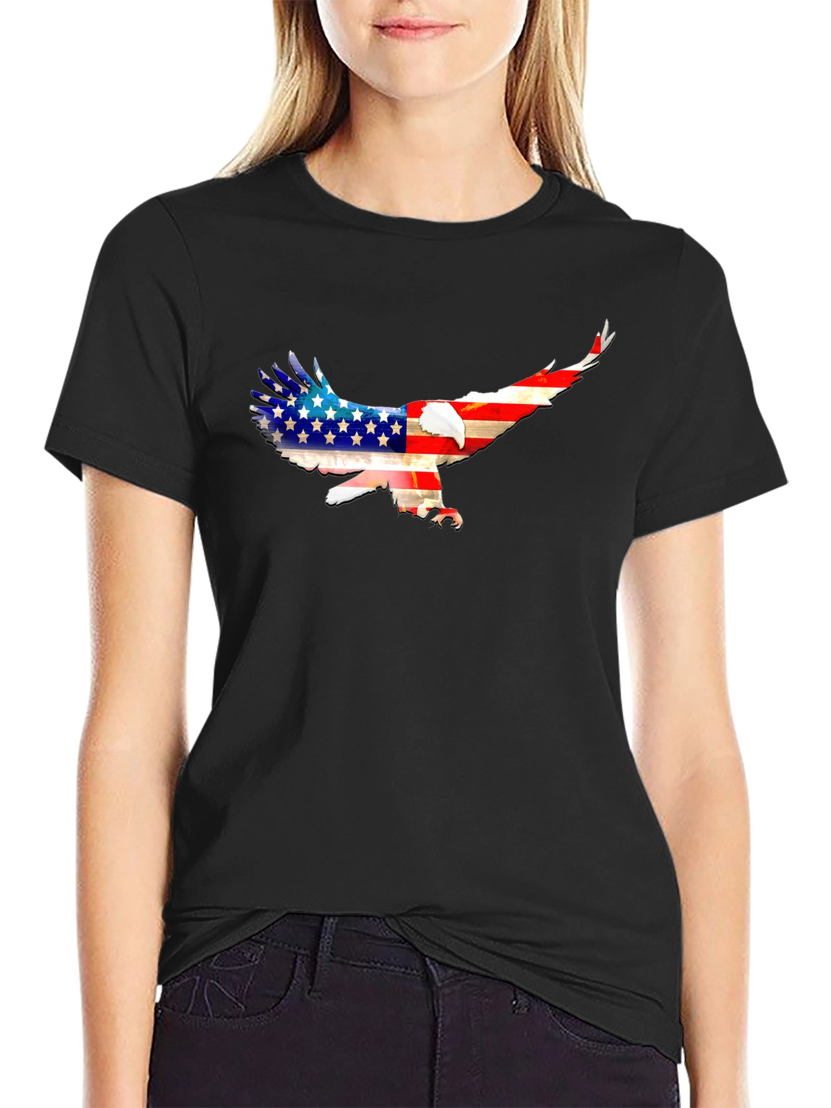 American Eagle Flag T-Shirt - Patriotic Graphic Tee