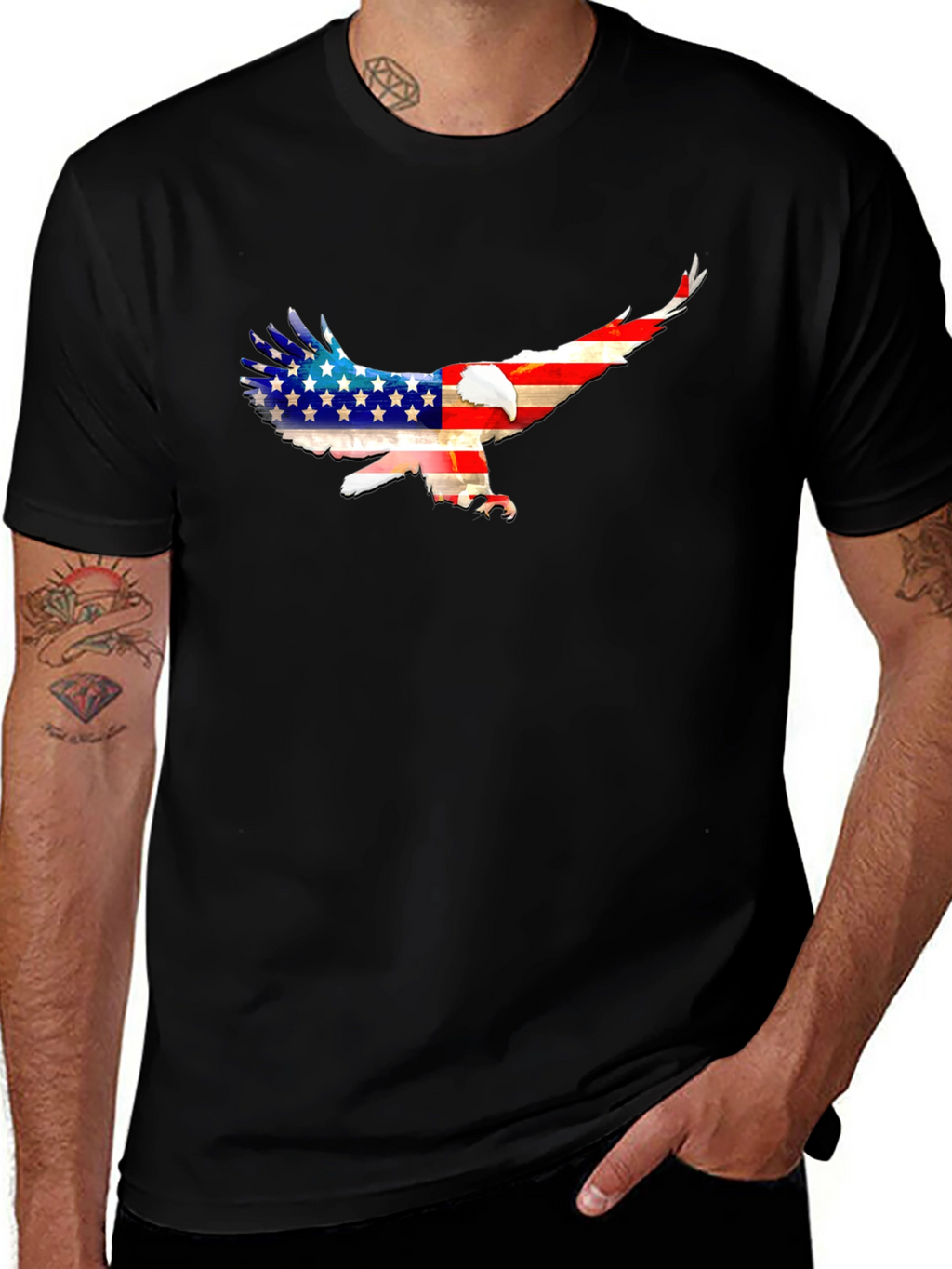 American Eagle Flag T-Shirt - Patriotic Graphic Tee