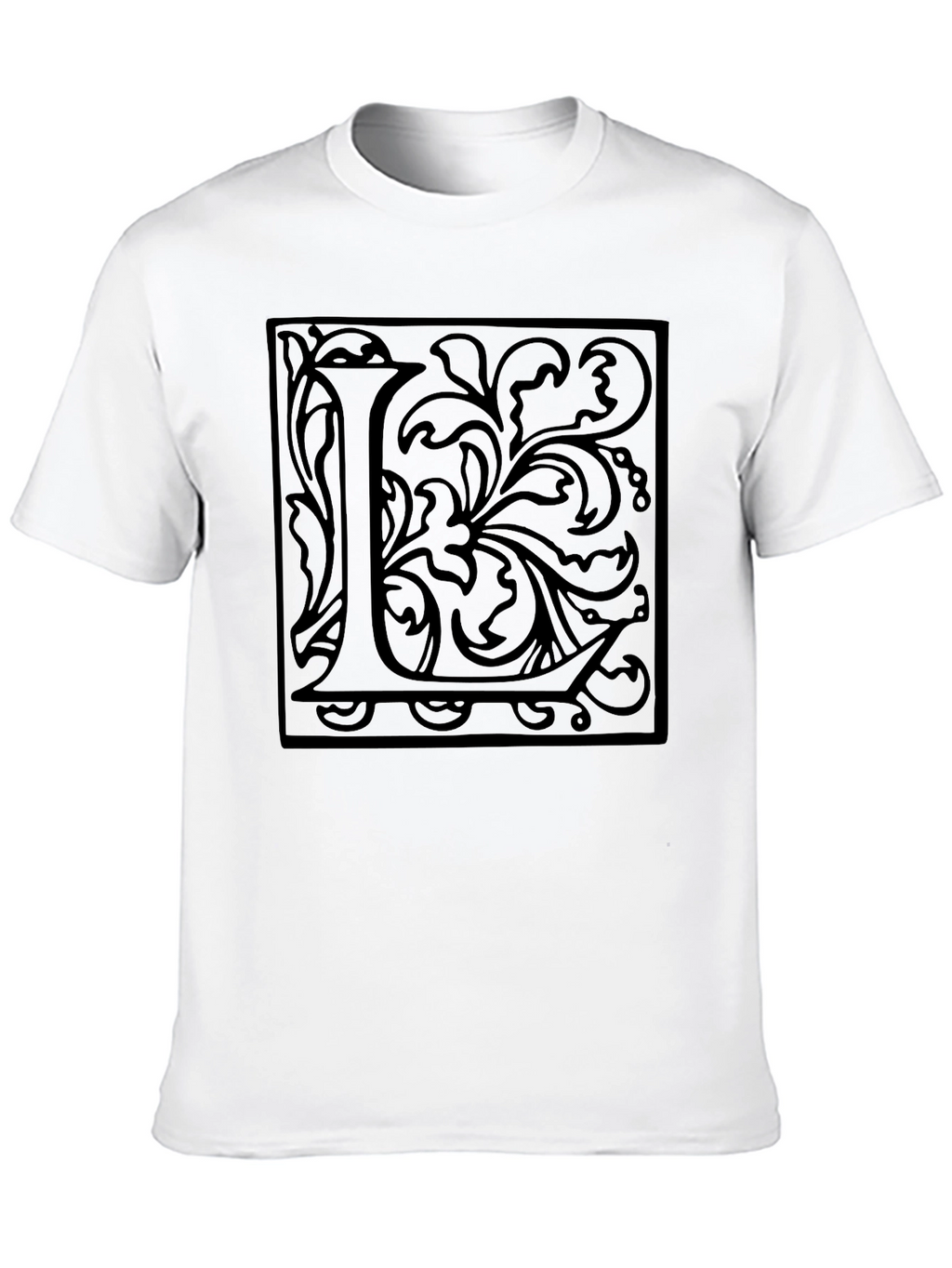 Monogram L Black Graphic Tee