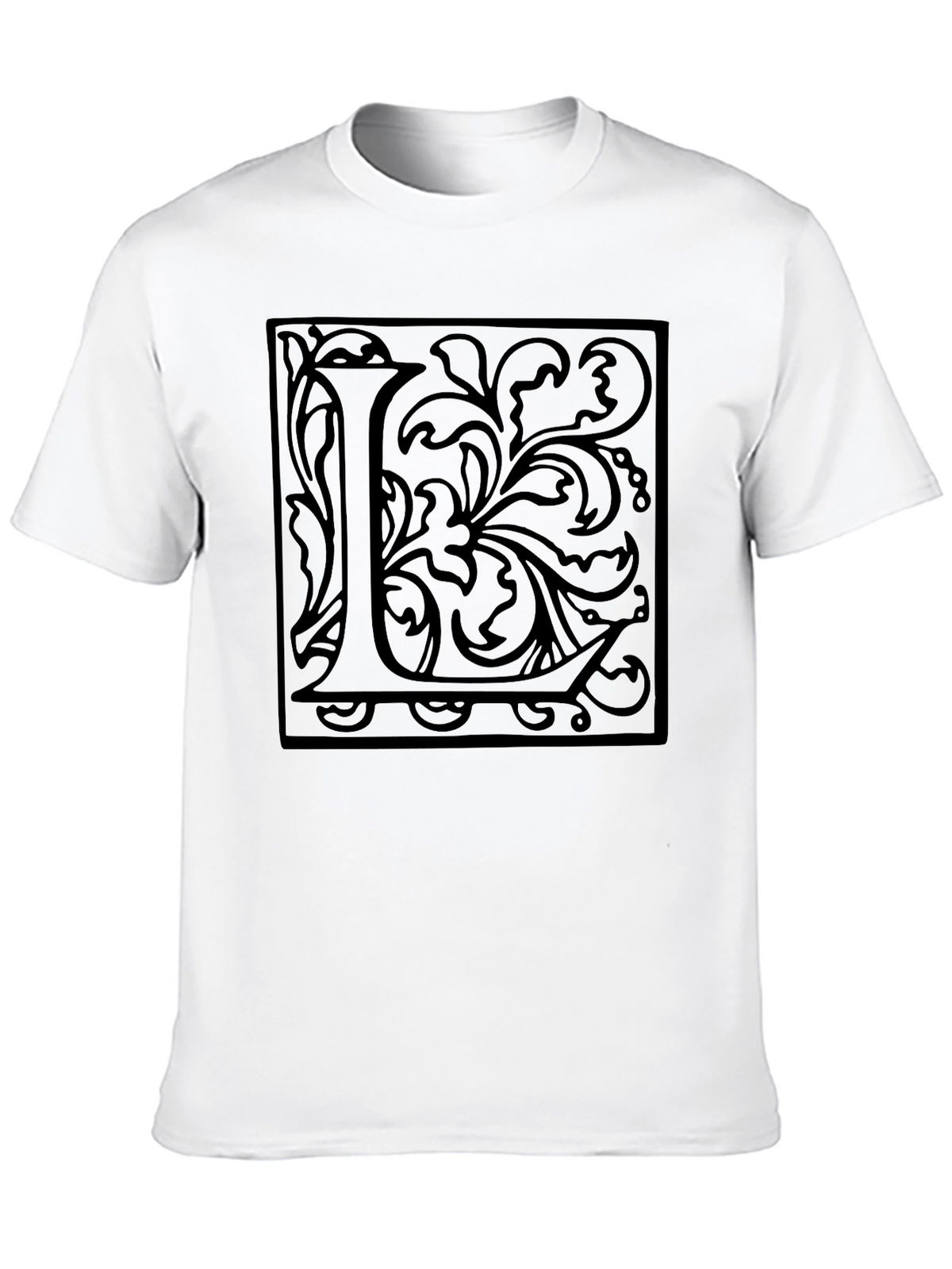 Monogram L Black Graphic Tee