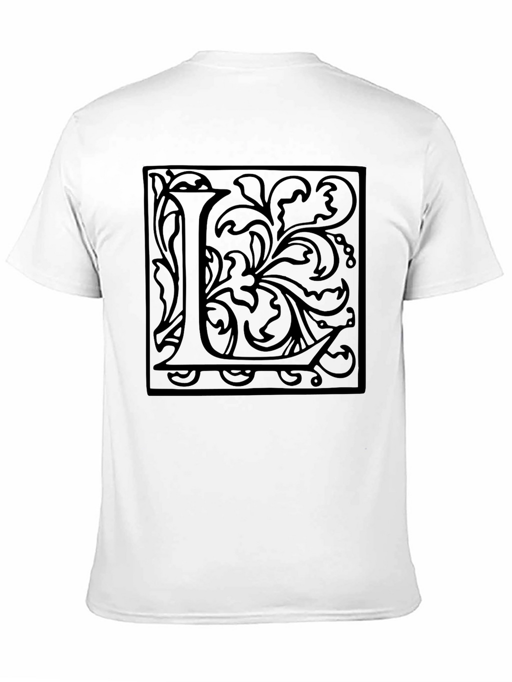 Monogram L Black Graphic Tee