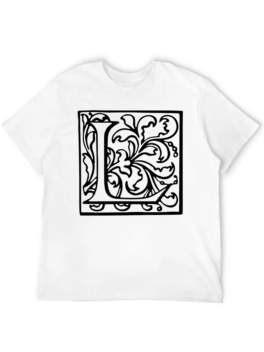 Monogram L Black Graphic Tee