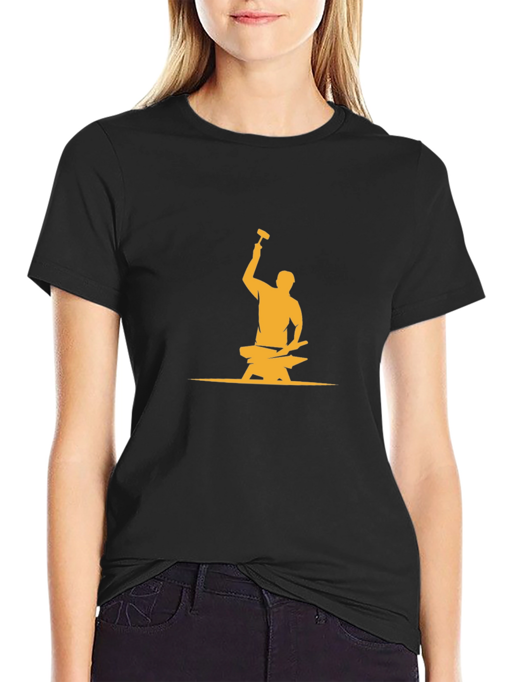 Blacksmith Hammer Anvil Graphic T-Shirt