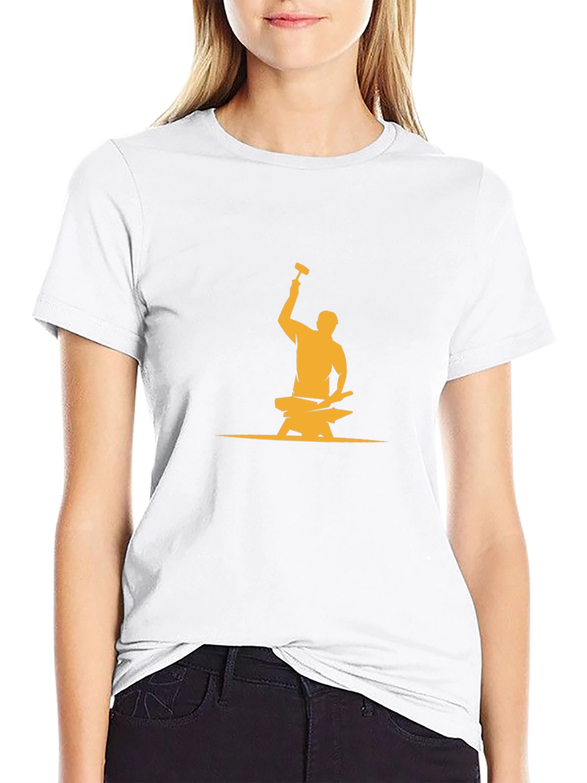 Blacksmith Hammer Anvil Graphic T-Shirt