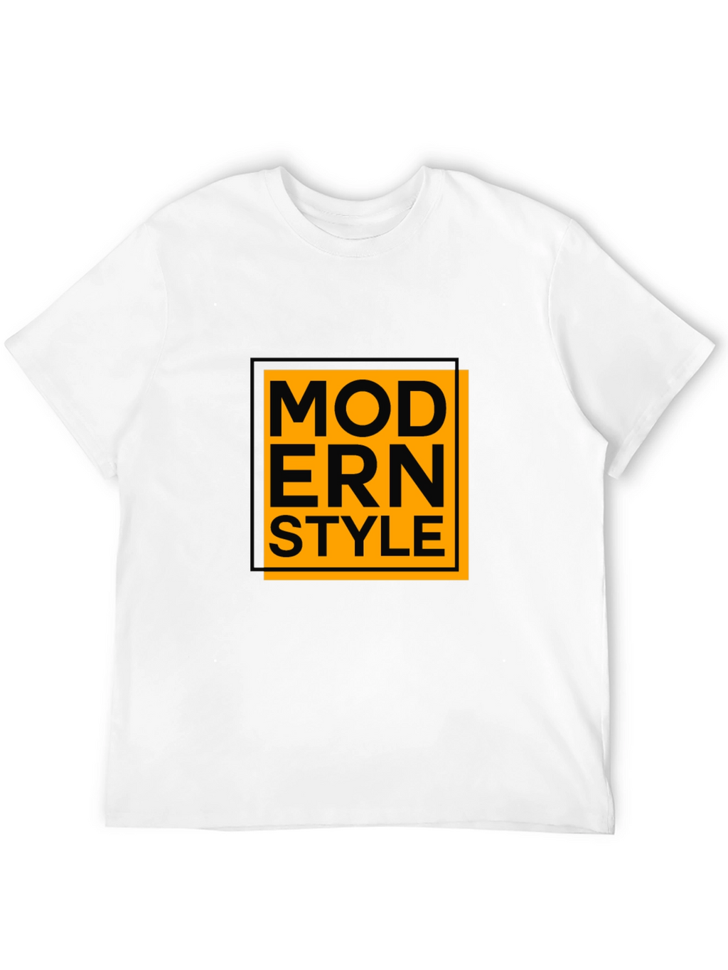 Modern Style Graphic Tee - Black Cotton Blend Shirt