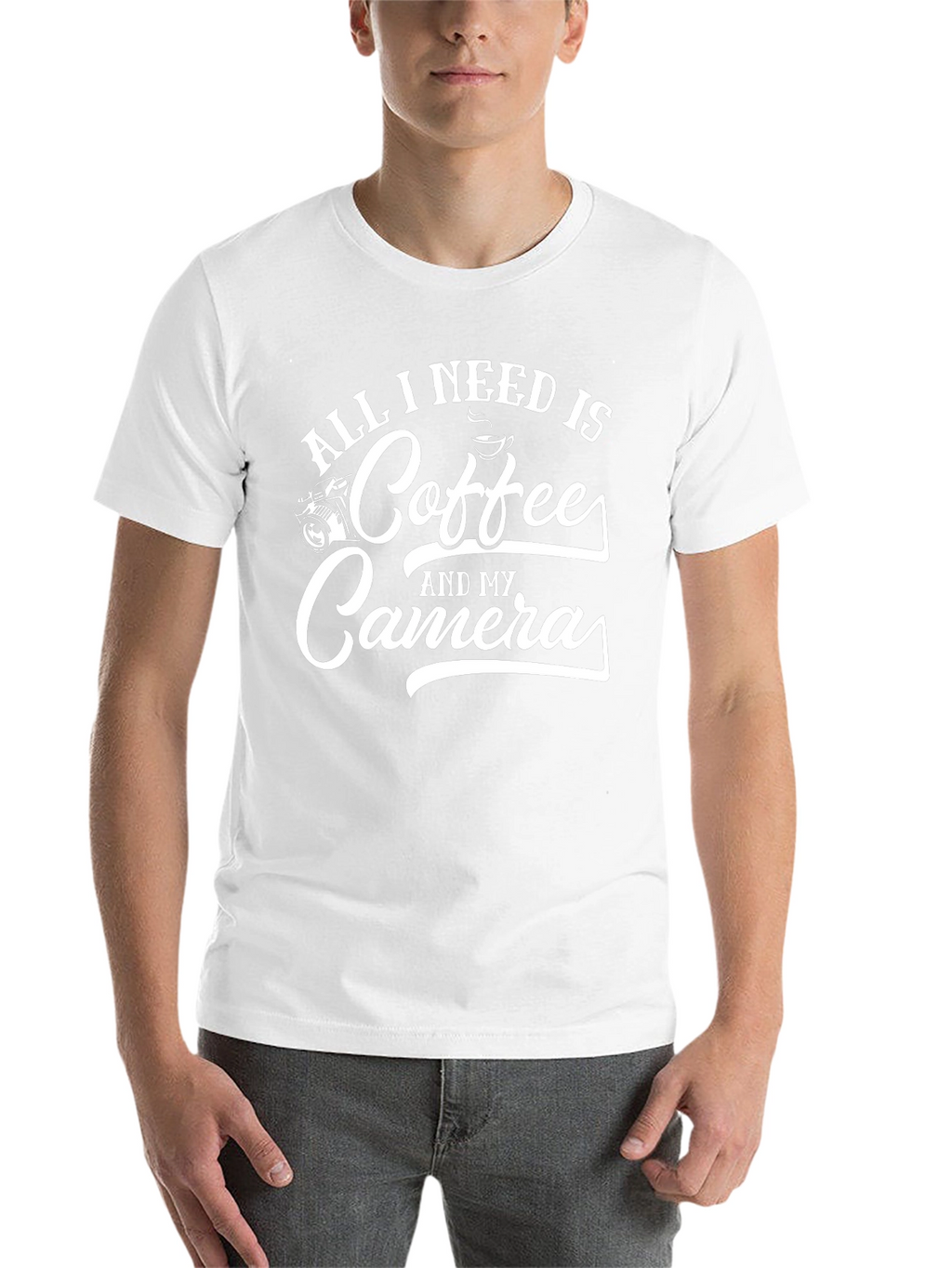 Coffee and Camera T-Shirt - Photographer Gift
