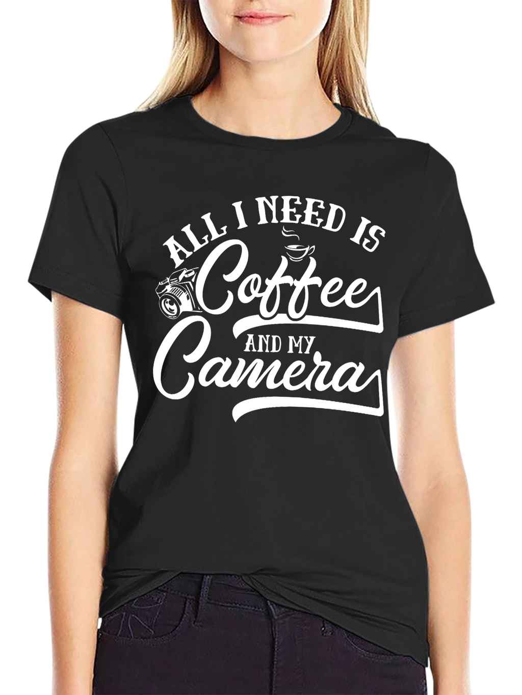 Coffee and Camera T-Shirt - Photographer Gift