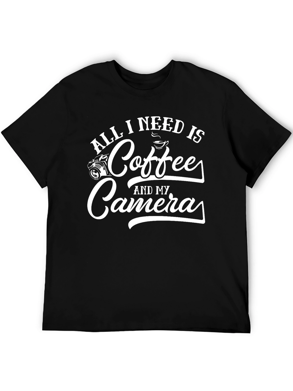 Coffee and Camera T-Shirt - Photographer Gift