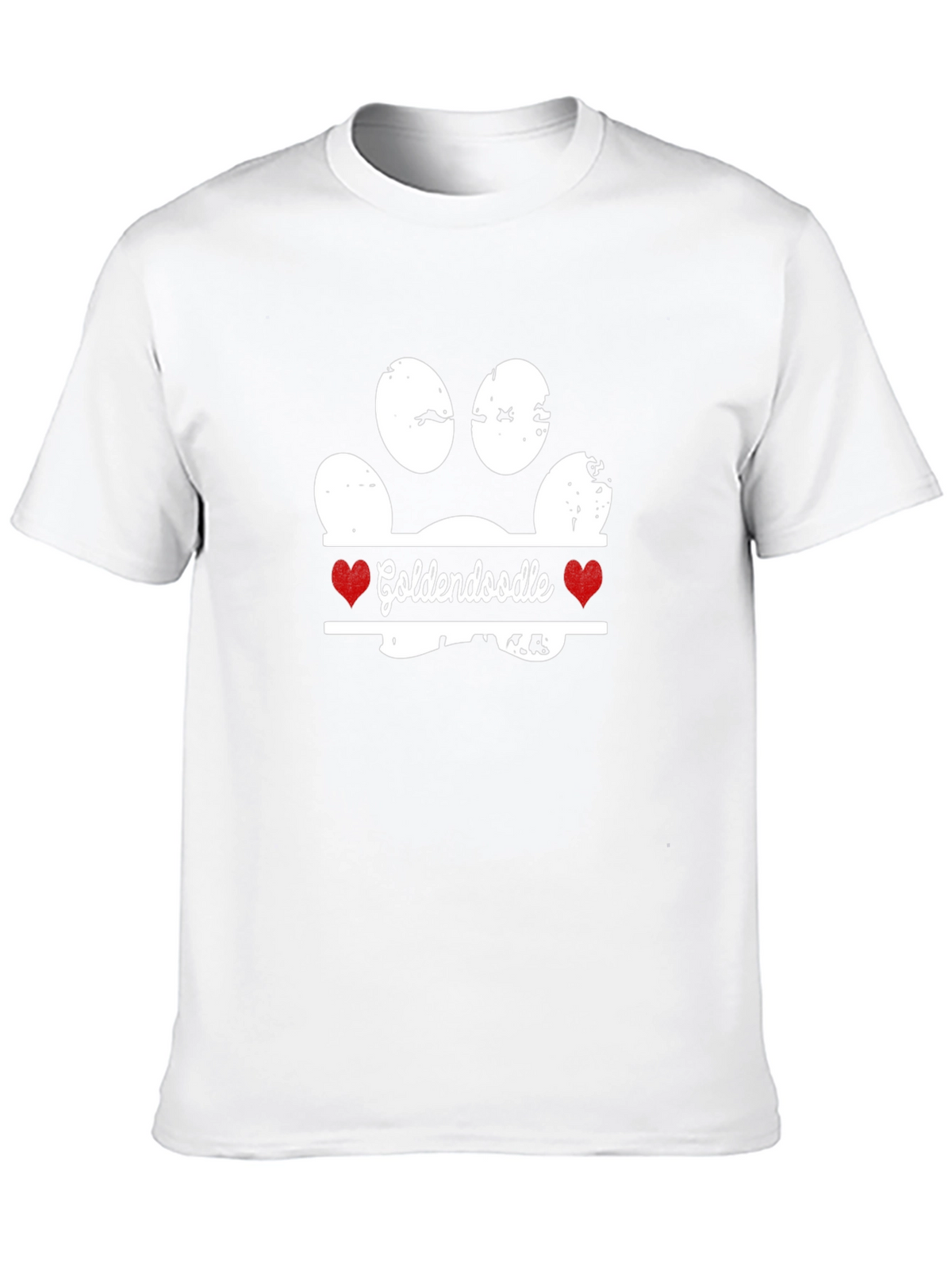 Goldendoodle Paw Print T-Shirt - Dog Lover Tee