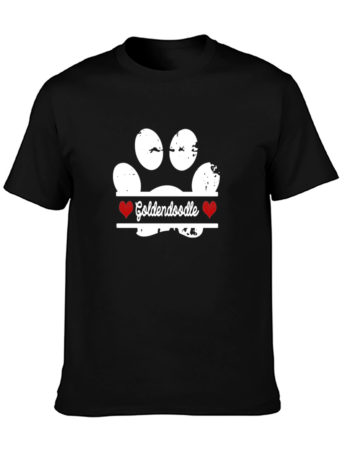 Goldendoodle Paw Print T-Shirt - Dog Lover Tee
