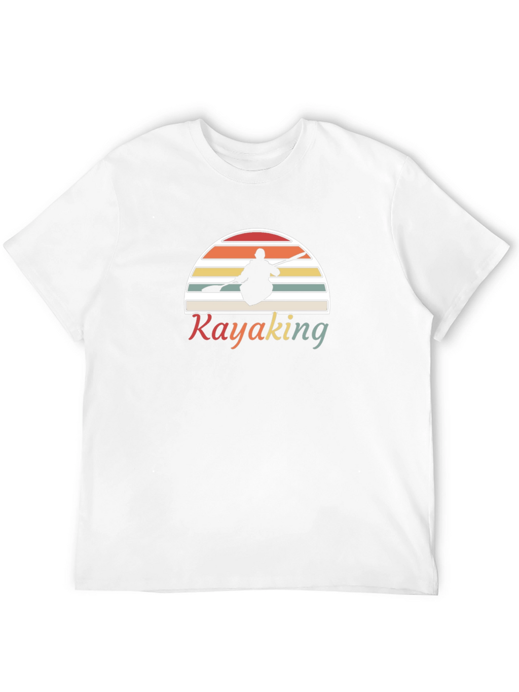 Kayaking Retro Sunset T-Shirt