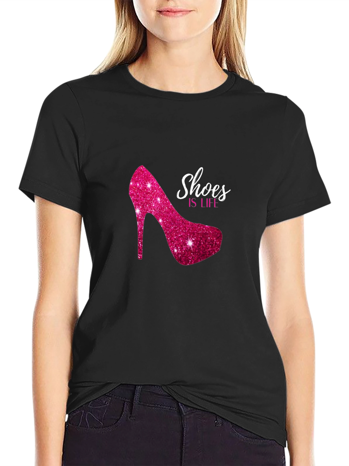 Shoes is Life Graphic Tee - Black