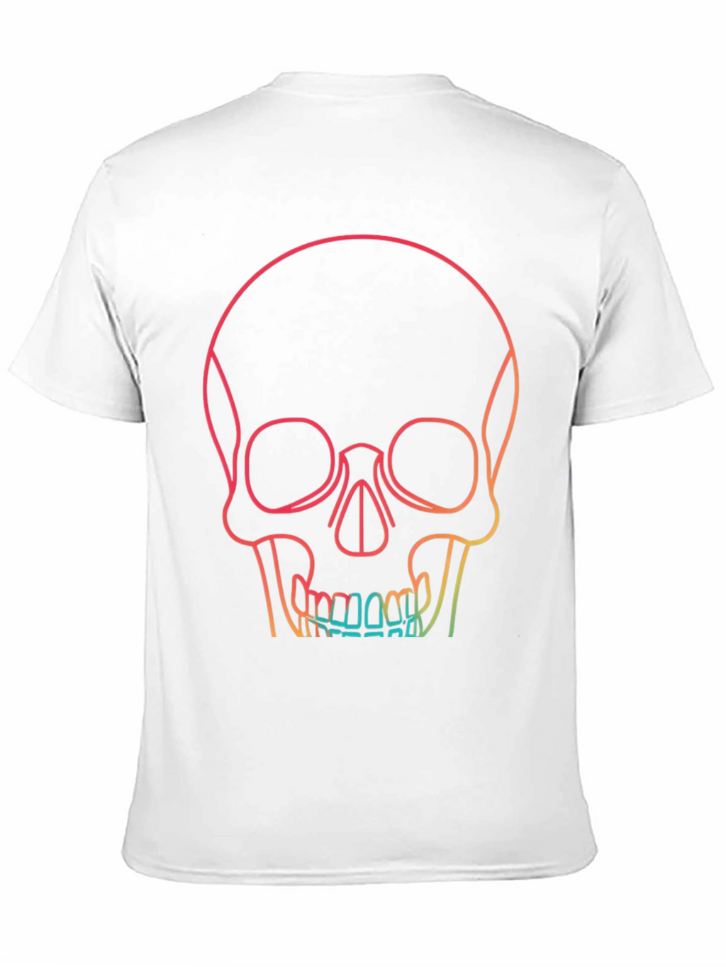 Gradient Skull Graphic Tee - Unique & Stylish Design