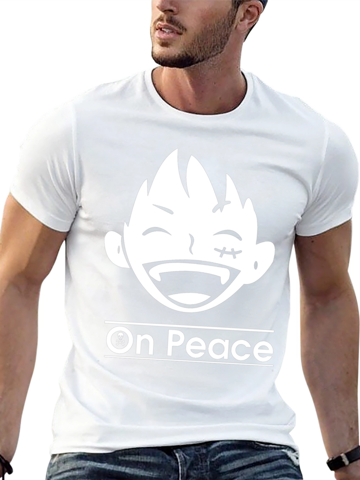 On Peace T-Shirt - Anime Cartoon Graphic Tee