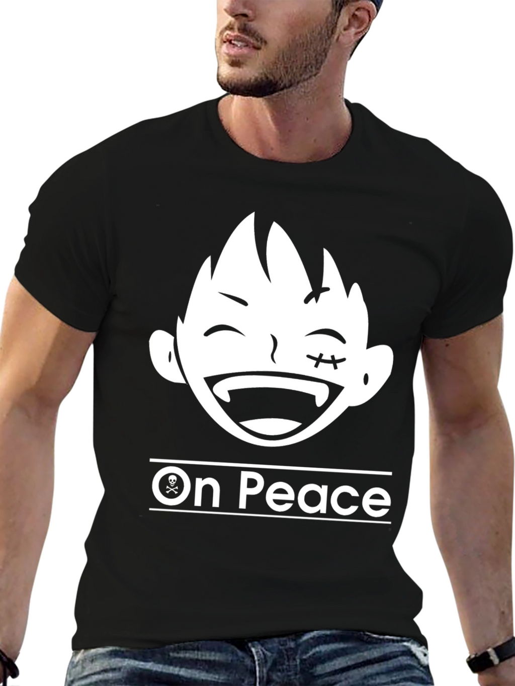 On Peace T-Shirt - Anime Cartoon Graphic Tee