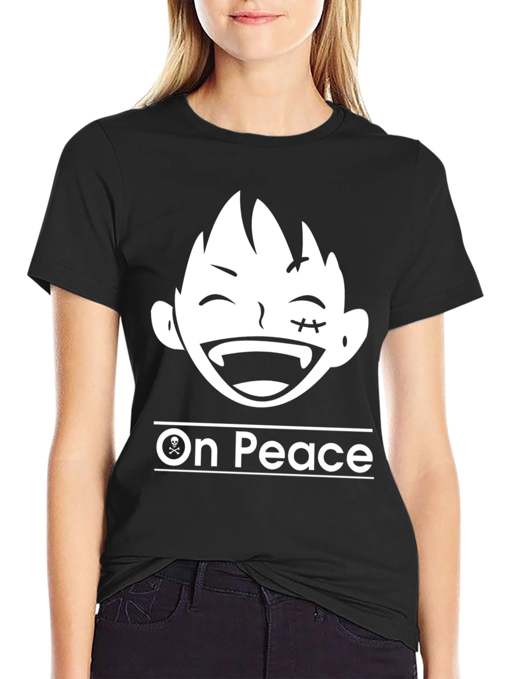 On Peace T-Shirt - Anime Cartoon Graphic Tee