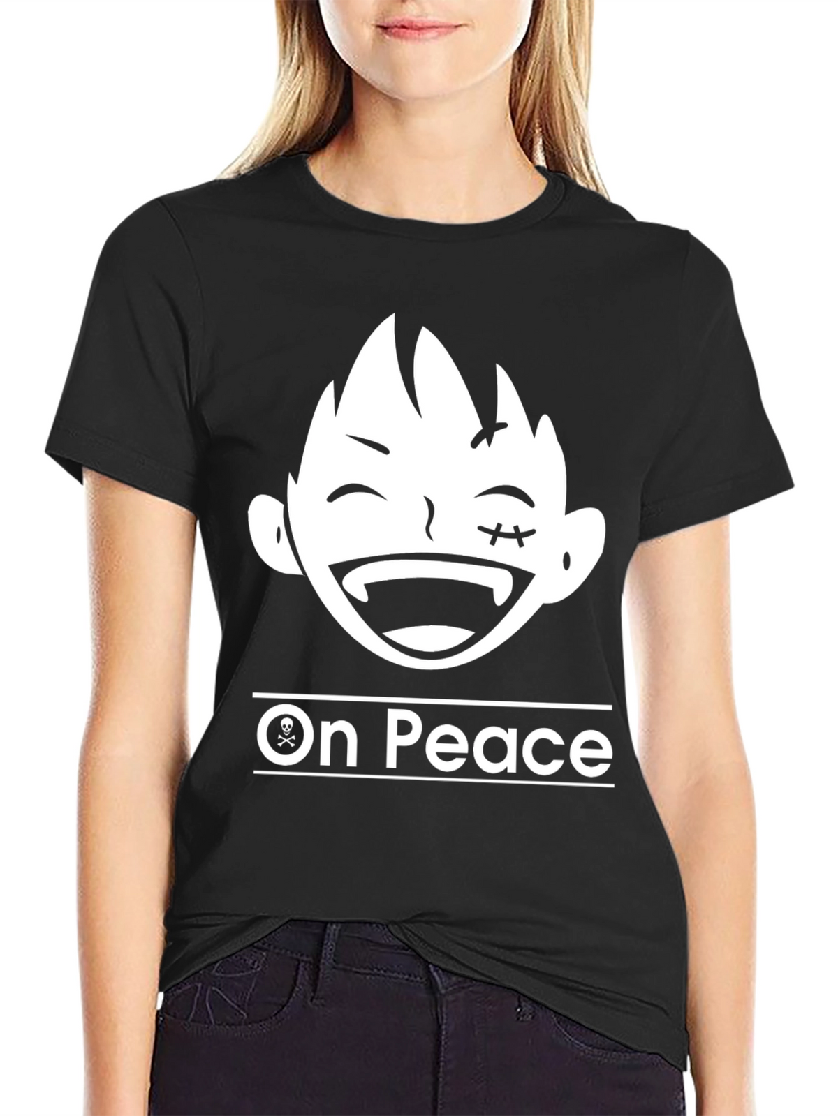 On Peace T-Shirt - Anime Cartoon Graphic Tee