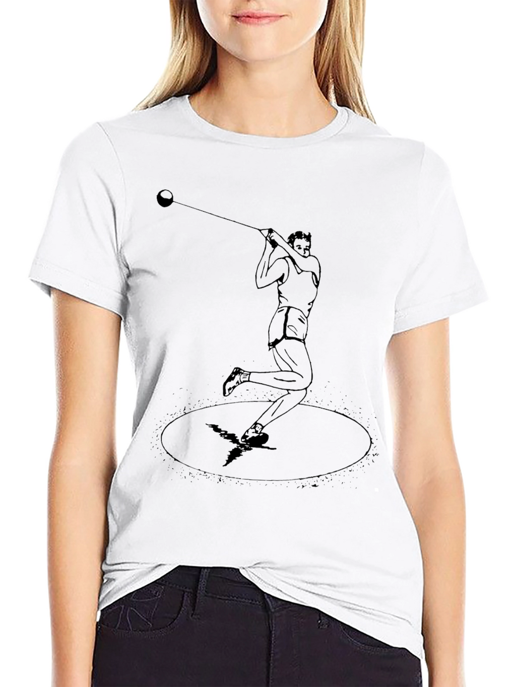 Hammer Throw Athlete Graphic Tee