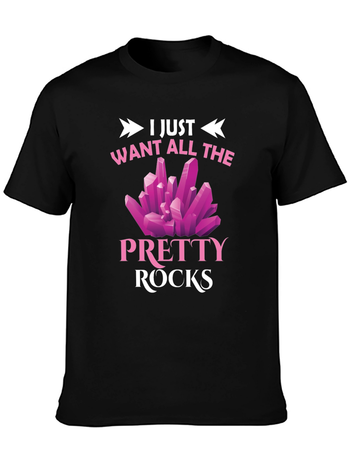 Pretty Rocks Graphic Tee - Novelty T-Shirt