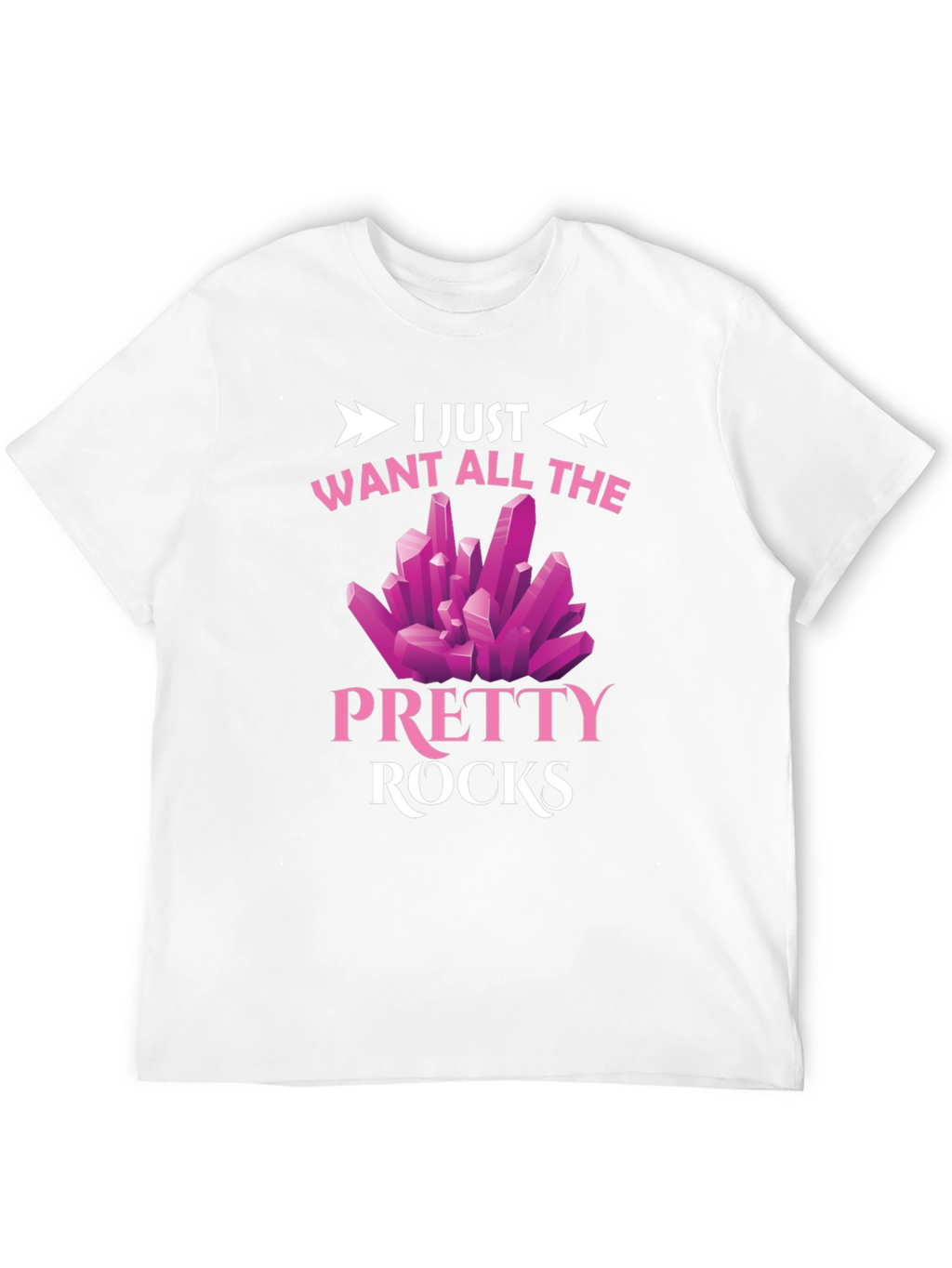 Pretty Rocks Graphic Tee - Novelty T-Shirt