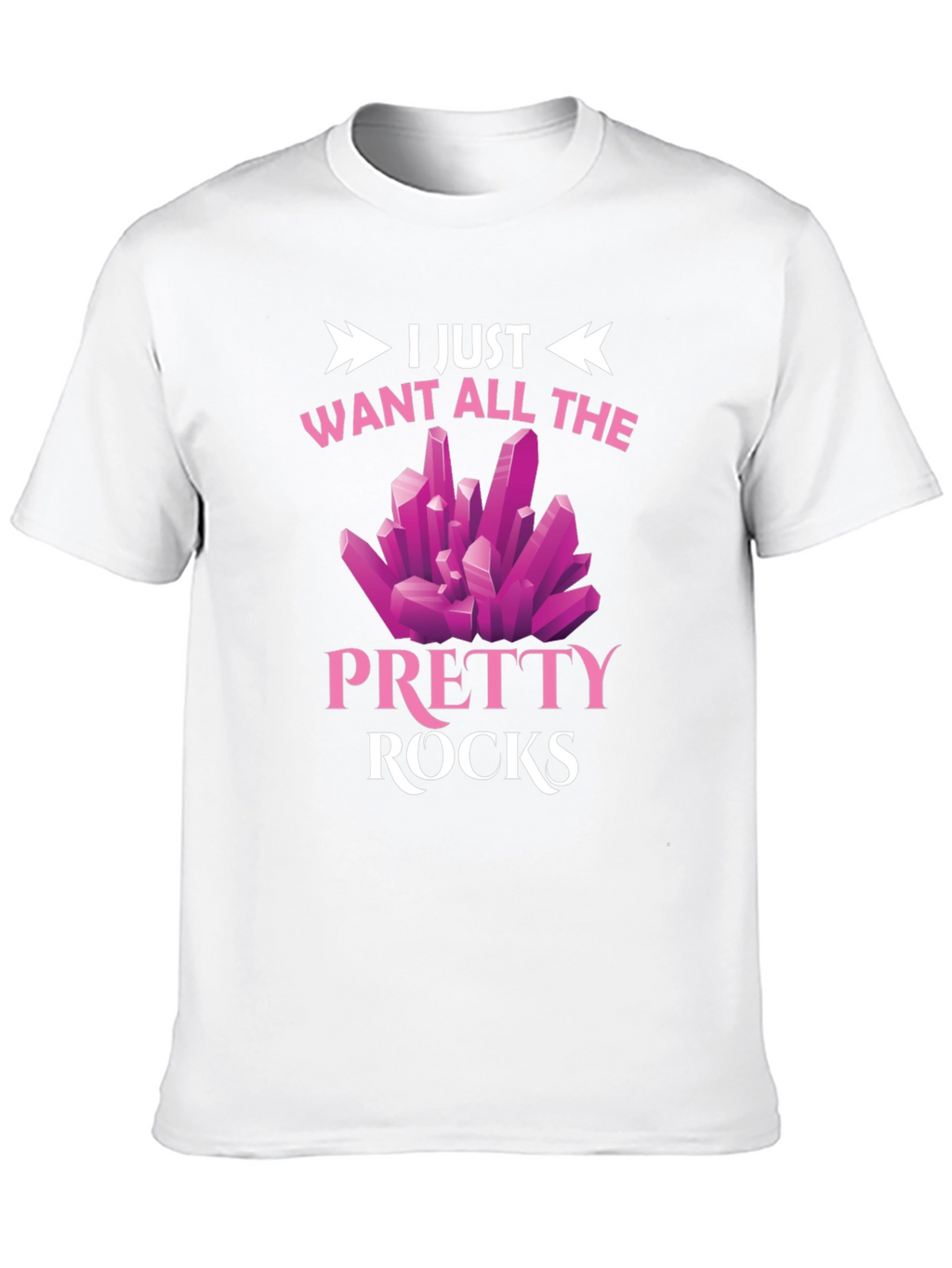 Pretty Rocks Graphic Tee - Novelty T-Shirt