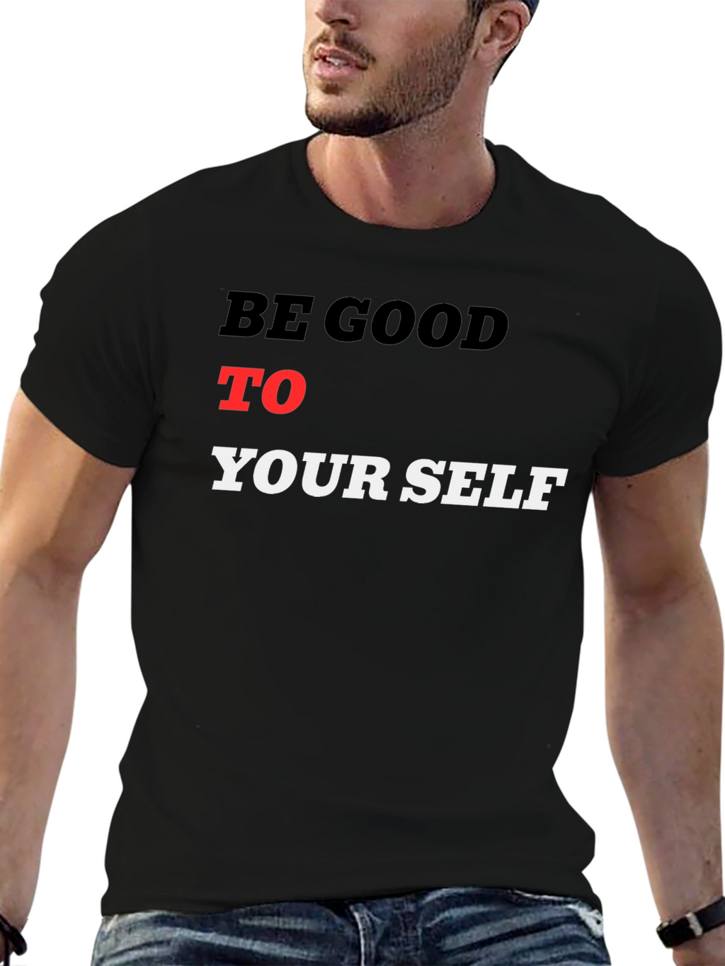 Be Good To Yourself Black T-Shirt