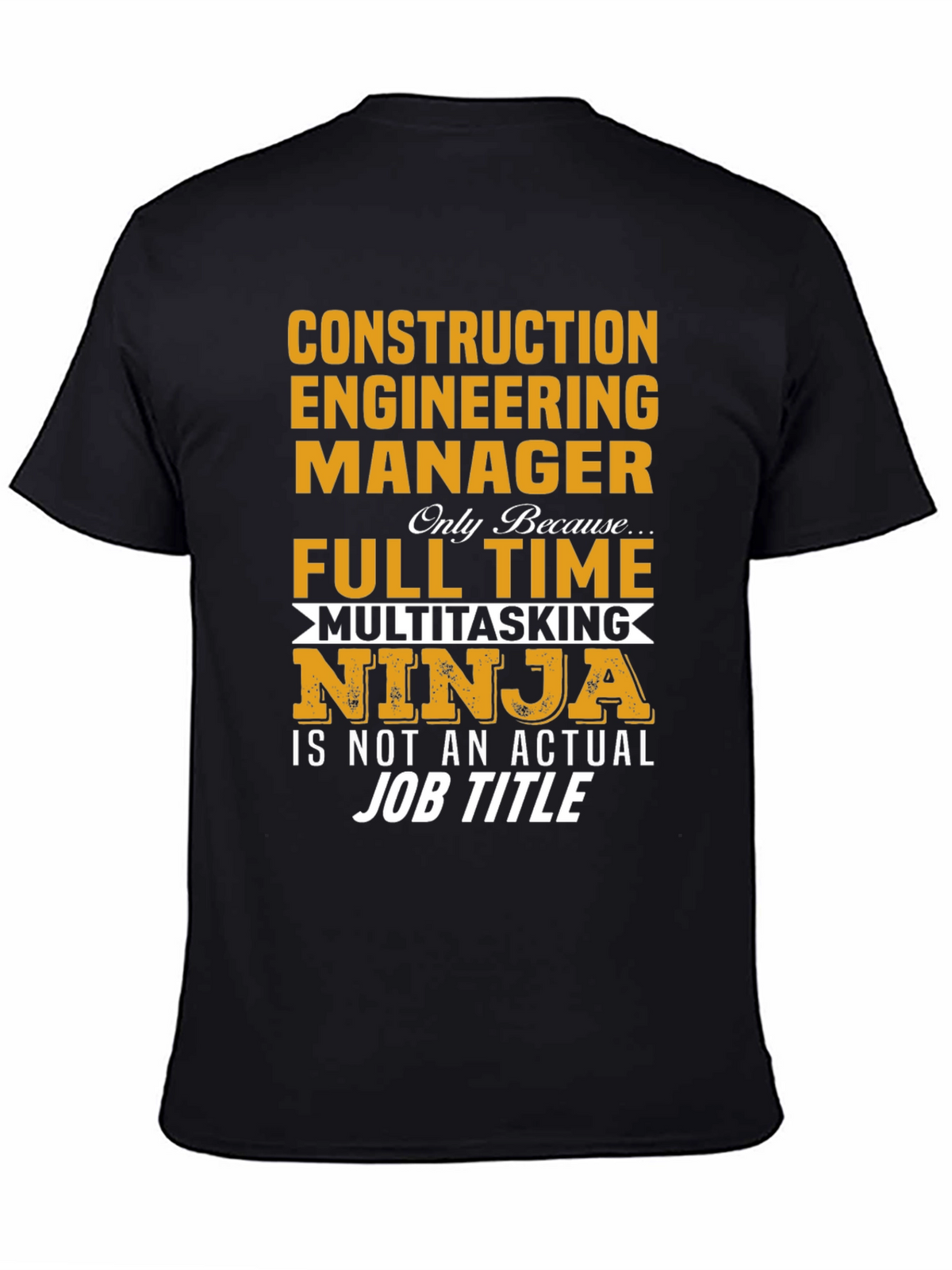 Construction Engineer Ninja T-Shirt