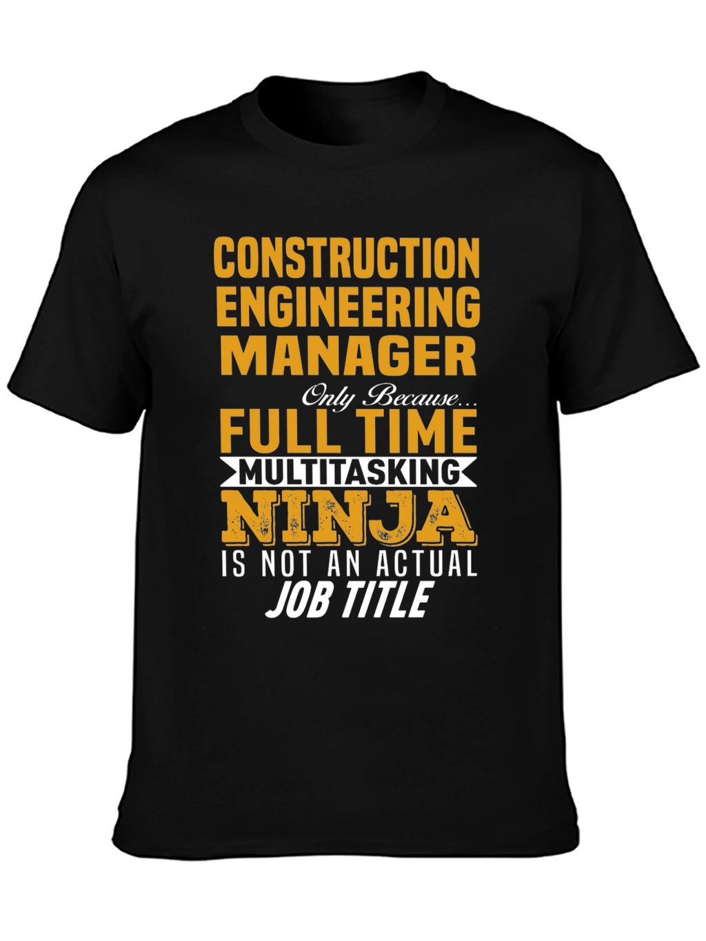 Construction Engineer Ninja T-Shirt